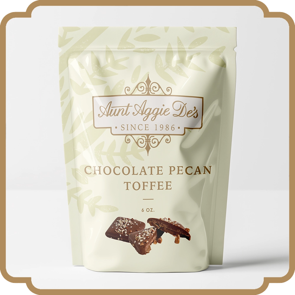 Chocolate Pecan Toffee with Salted, Roasted Pecan Sprinkles